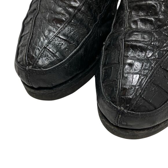 Exotic Footwear Chukka Boots Mens 10 Black Wild West Genuine Exotic Skin USA main image 9